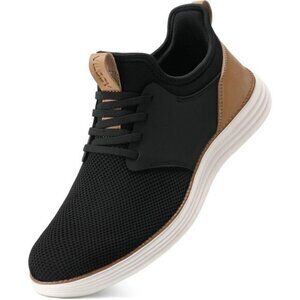 ⚡VILOCY Men's Black Fashion Dress Oxfords Business Mesh Breathable Sneakers